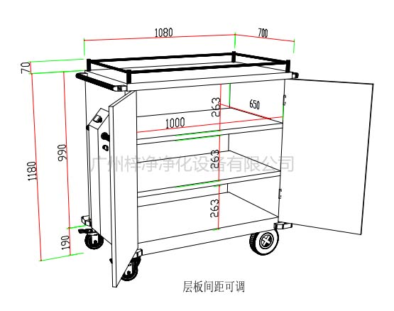 無菌物品運(yùn)送車、回收車、下送車、電動運(yùn)送車、密封車設(shè)計圖